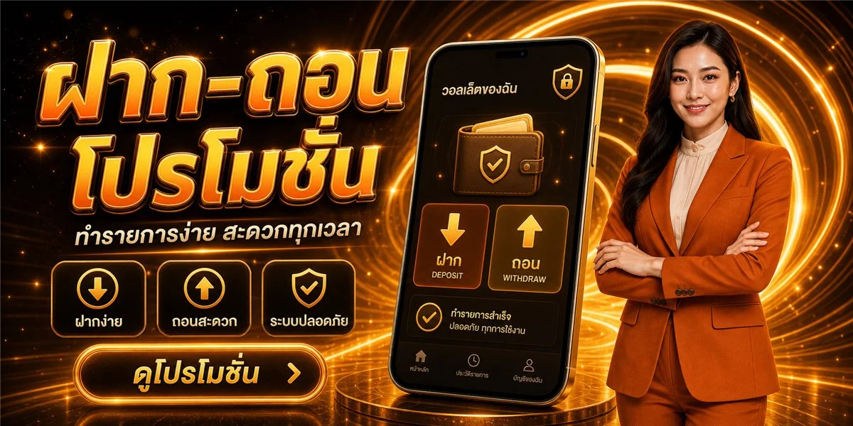 ระบบฝากถอนออโต้ THEONE777 รวดเร็วทันใจ รองรับวอเล็ท